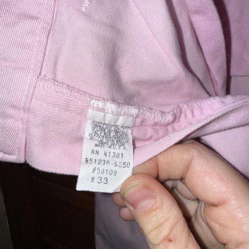 Vintage Polo Ralph Lauren Pink Pleated Palm Desert Pant Ivy League NOS 33x36 - Picture 12 of 16